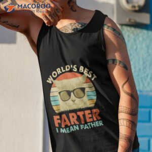 cat worlds best farter i mean father vintage shirt tank top 1