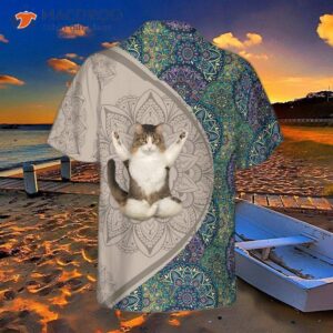 cat yoga hawaiian shirt 1