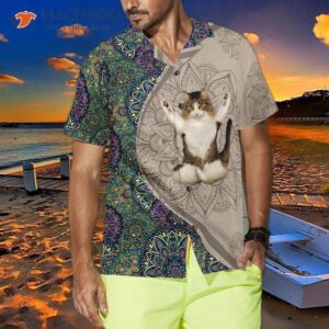 cat yoga hawaiian shirt 3