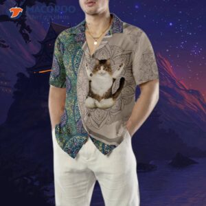 cat yoga hawaiian shirt 4