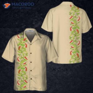 Cayenne Pepper Branch Hawaiian Shirt, Funny Red Shirt For , Hot Chili