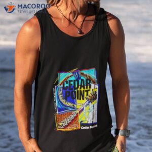 cedar point coaster collage shirt tank top