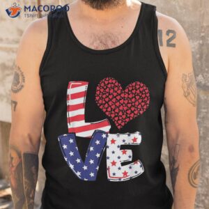 celebrate 4th of july america independence love girl shirt tank top