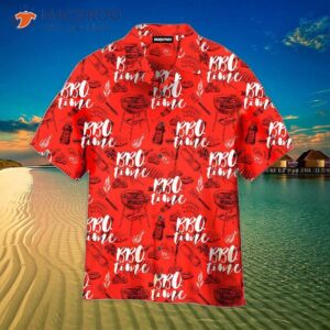 Celebrate National Bbq Day In Style With Red Patterned Hawaiian Shirts!