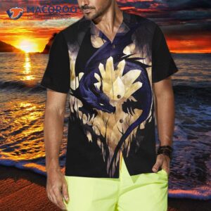 celtic dragon with crystal glow in the dark s hawaiian shirt 3
