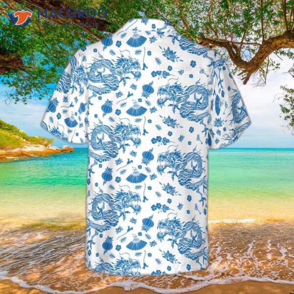 “ceramic Blue Pattern Ez24 Hawaiian Shirt”