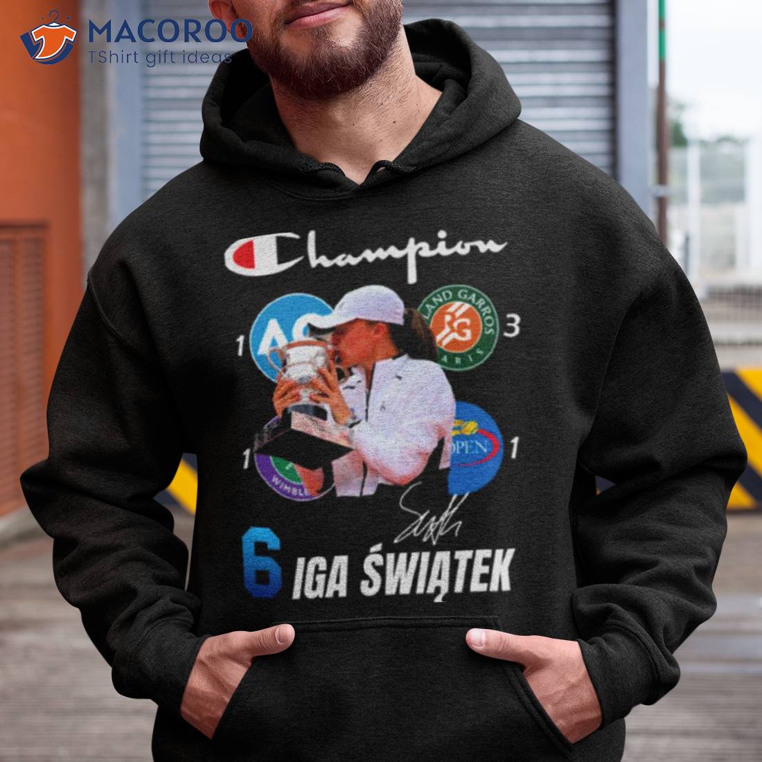 Champions 6 Iga Swiatek Signature Shirt Champions 6 Iga Swiatek Signature Shirt
