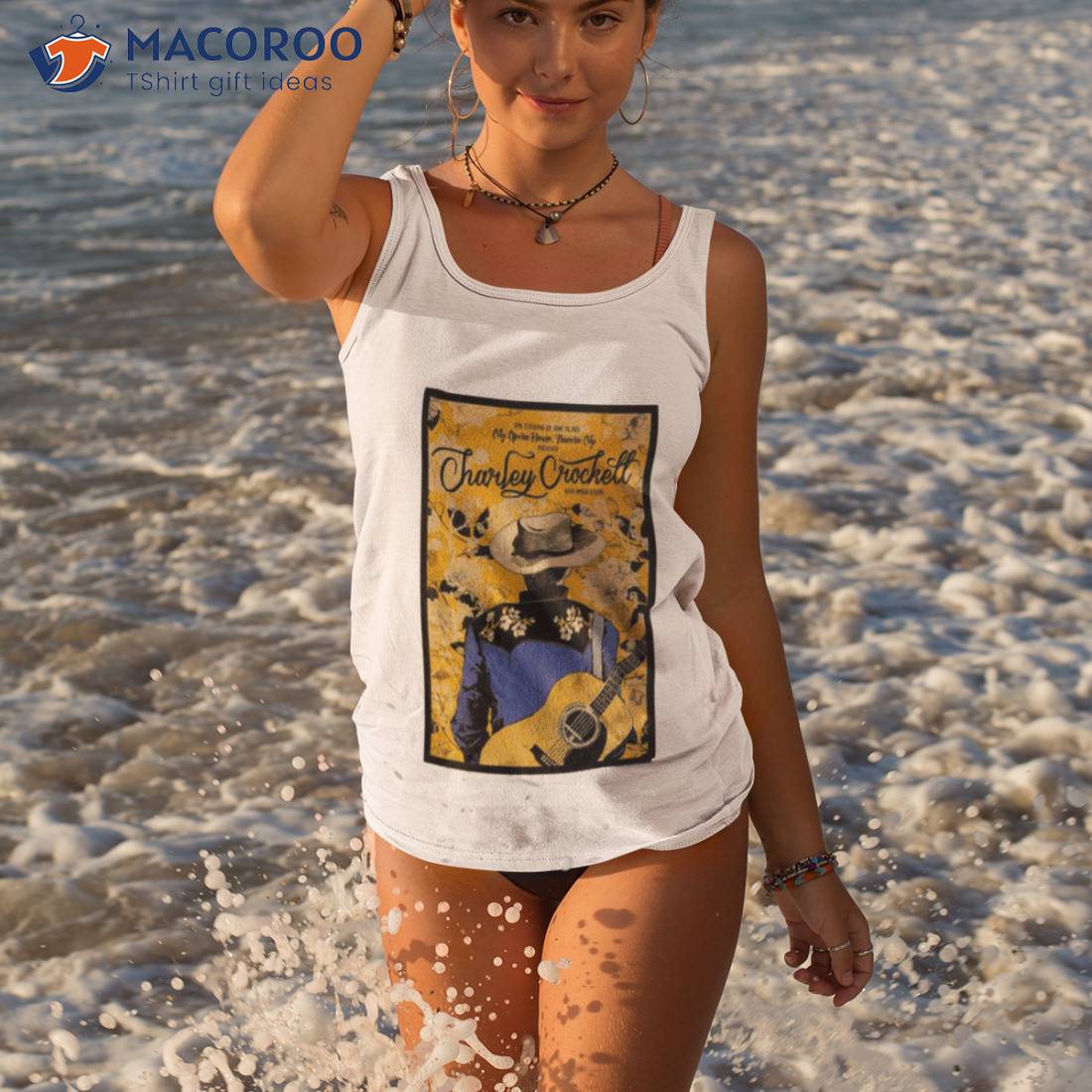 Charley Crockett June 26 2023 Traverse City Event Poster Shirt Charley Crockett June 26 2023 Traverse City Event Poster Shirt