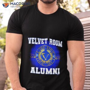 checkered velvet room alumni persona varisty shirt 2 tshirt