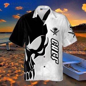 chef and knife skull hawaiian shirt 2