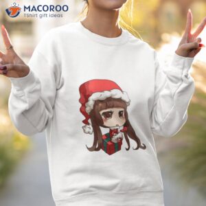 chibi girl anime on the gift box shirt sweatshirt 2