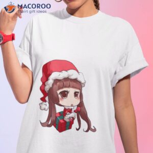 Chibi Girl Anime On The Gift Box Shirt