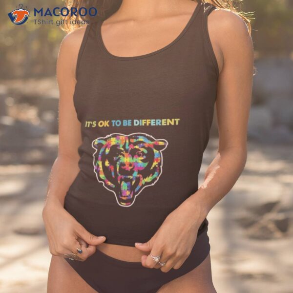 Chicago Bears Grandkids Autism It’s Ok To Be Differenshirt