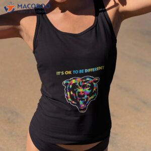 chicago bears grandkids autism its ok to be different shirt tank top 2