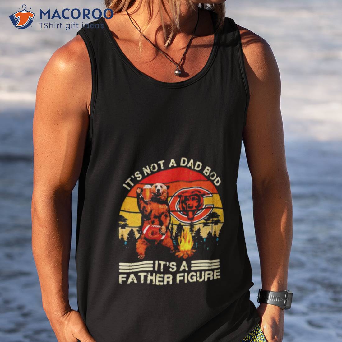 Chicago Bears It's Not A Dad Bod It's A Father Figure Vintage 2023 Shirt