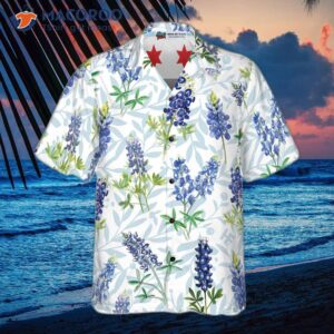 chicago bluebonnet flag hawaiian shirt 2