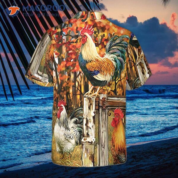 Chicken Family Farm Hawaiian Shirt