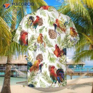 Chicken With Christmas Plants Hawaiian Shirt, Unique Best Gift Idea