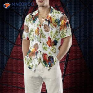 chicken with christmas plants hawaiian shirt unique best gift idea 4