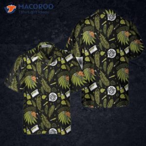 chief native american hawaiian shirt green pattern indigenous shirt 2