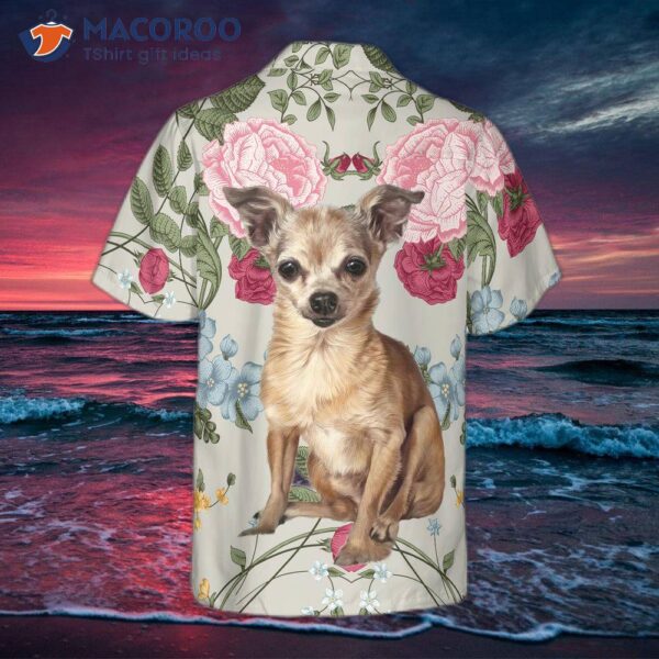 Chihuahua Floral Hawaiian Shirt