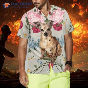 chihuahua floral hawaiian shirt 3