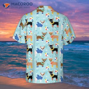 chihuahua pool party hawaiian shirt 1