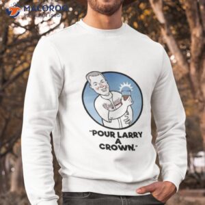 chipper jones pour larry a crown shirt sweatshirt