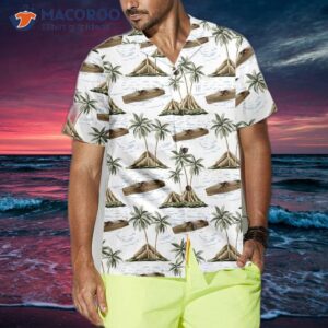 chris craft boat pattern hawaiian shirt short sleeve sailboat unique nautical shirt 3