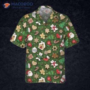 christmas all over cookies hawaiian shirt funny best gift 2