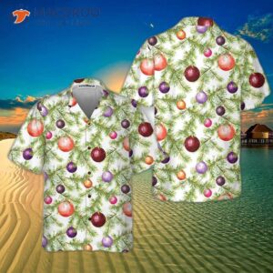 Christmas Baubles And Fir Tree Twigs Hawaiian Shirt, Funny Best Xmas Gift Idea