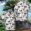 Christmas Chicken With Poinsettia Flower Hawaiian Shirt, Tropical Shirt For