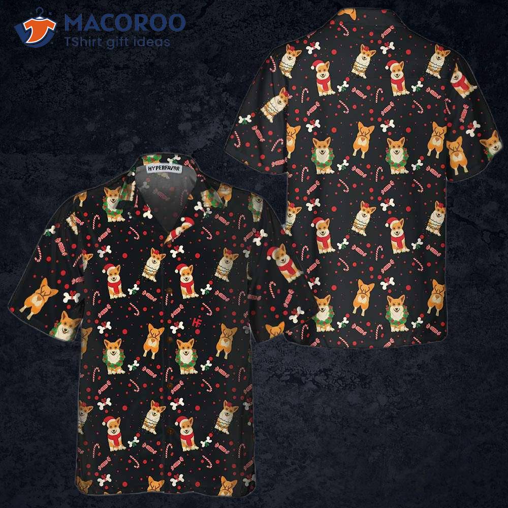 Christmas Corgis Dog Hawaiian Shirt, Funny Best Gift For Christmas Corgis Dog Hawaiian Shirt, Funny Best Gift For