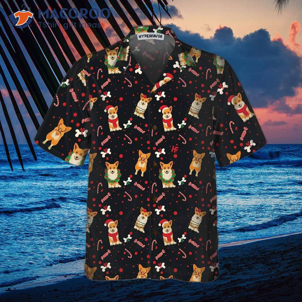 Christmas Corgis Dog Hawaiian Shirt, Funny Best Gift For Christmas Corgis Dog Hawaiian Shirt, Funny Best Gift For