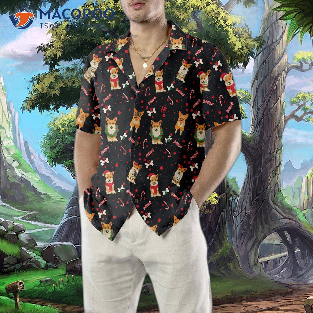 Christmas Corgis Dog Hawaiian Shirt, Funny Best Gift For Christmas Corgis Dog Hawaiian Shirt, Funny Best Gift For