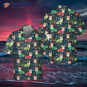 christmas corgis hawaiian shirt cute dog gift for lovers 0