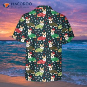 christmas corgis hawaiian shirt cute dog gift for lovers 1