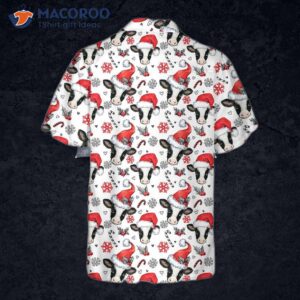 christmas cow hawaiian shirt funny best gift for x mas 1