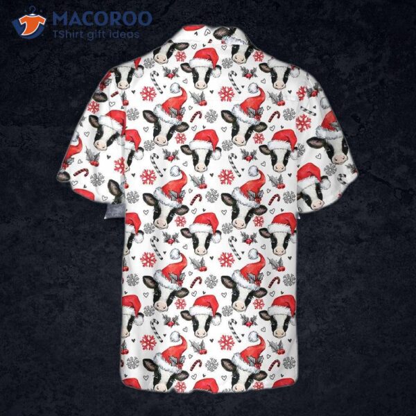 Christmas Cow Hawaiian Shirt, Funny Best Gift For X-mas