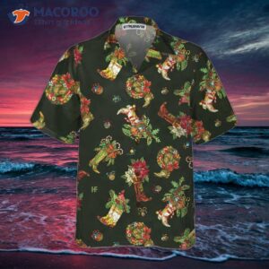 Christmas Cowboy Boots Hawaiian Shirt, Gift For Day 2 christmas cowboy boots hawaiian shirt gift for day 2