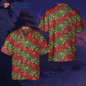 christmas decorations with snowflakes hawaiian shirt 4