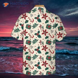 christmas elets seamless pattern hawaiian shirt vintage unique gift for 1
