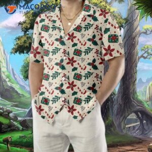 christmas elets seamless pattern hawaiian shirt vintage unique gift for 3