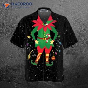 christmas elf costume hawaiian shirt funny best gift idea 2