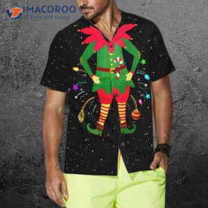 christmas elf costume hawaiian shirt funny best gift idea 3