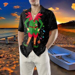 christmas elf costume hawaiian shirt funny best gift idea 4