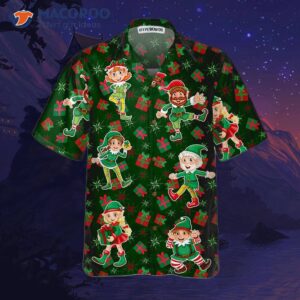 christmas elf party hawaiian shirt funny best xmas gift idea 2