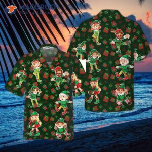 christmas elf party hawaiian shirt funny best xmas gift idea 4