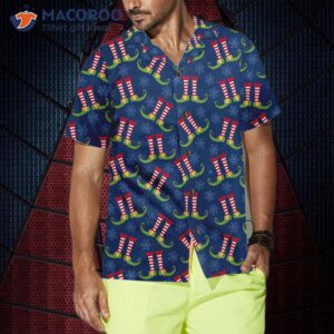 Christmas Elves Legs Hawaiian Shirt, Funny Elf Best Gift Idea 3 christmas elves legs hawaiian shirt funny elf best gift idea 3