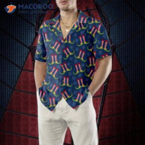 Christmas Elves Legs Hawaiian Shirt, Funny Elf Best Gift Idea 4 christmas elves legs hawaiian shirt funny elf best gift idea 4